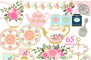 Tea, Tea Party, Afternoon Tea, a Food Illustration by Mia's Graphic Design (Thumbnail 3 of 9)