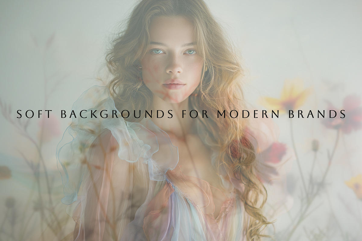 Dreamy Floral Backgrounds, a Background Graphic by Vika_Softlife (Photo 3 of 8)