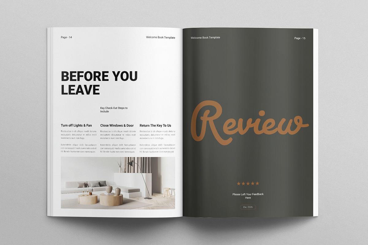 Welcome Book Template, a Brochure Template by E-Type (Photo 6 of 7)