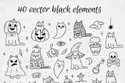 Halloween doodle collection, an Object Graphic by My May Art (Thumbnail 3 of 11)