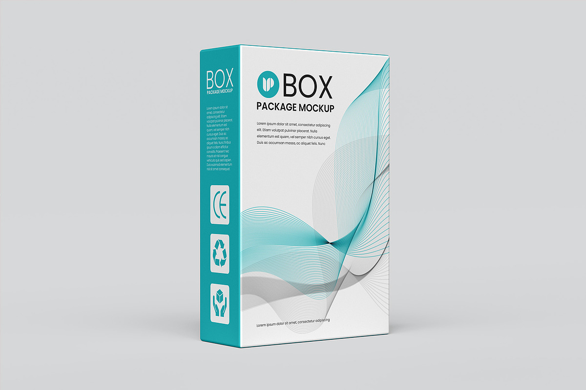 Box Package Mockup - 12 views, a Packaging Mockup by Illusiongraphic (Photo 2 of 29)