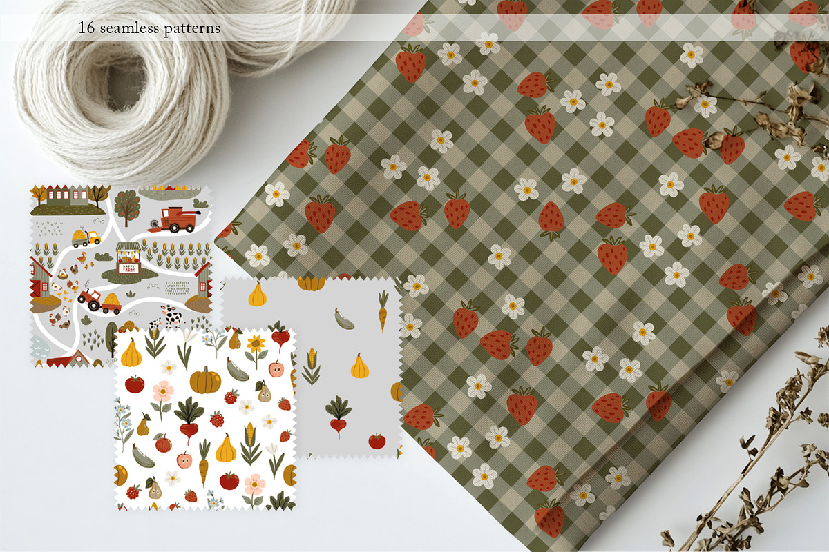 Whimsy Farm Map Clipart, a Decorative Illustration by Jenny Quince (Photo 10 of 13)