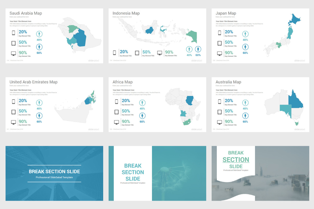 Creative Minimal PowerPoint Template, a Presentation Template by SlideSalad