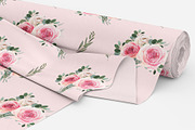 Watercolor patterns with roses, a Pattern Graphic by AnnelyBlooms (Thumbnail 4 of 7)