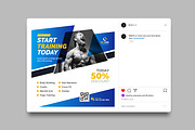Gym Fitness Instagram Post Template, a Social Media Template by VectStock (Thumbnail 3 of 3)