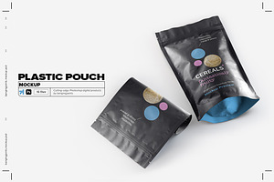 Plastic Pouch Bag Mockup