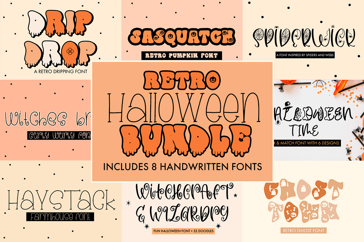 Halloween Font Bundle, a Handwritten Font by Freeling Design House (Photo 1 of 20)