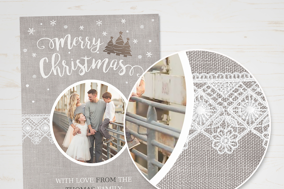 Christmas Card Template, an Invitation Template by TheSeventhDesire (Photo 2 of 2)