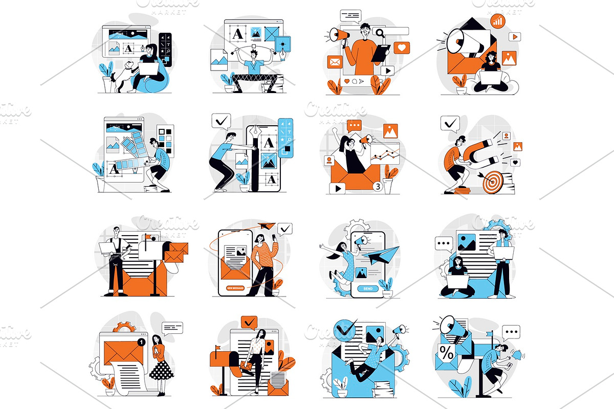 Bundle Concept Illustrations, a Finance Illustration by alexdndz (Photo 5 of 11)