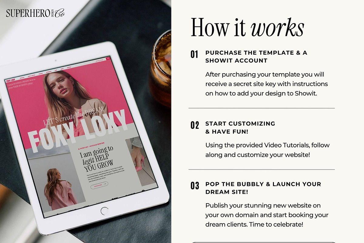 Showit Website Template for Coaches, a Websites & App Template by Superhero Design Co. (Photo 6 of 6)