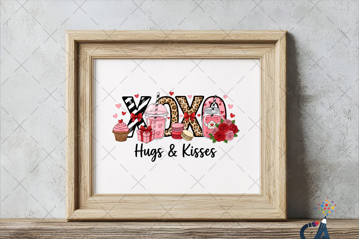 Xoxo Coffee Cup Valentine Png, an Illustration by Creative Art (Photo 2 of 6)