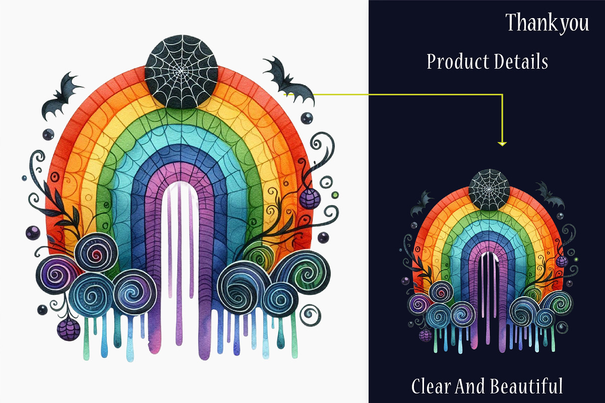 Groovy Halloween Day Clipart, a Graphic by designcity5 (Photo 4 of 5)