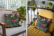 Dragon, coconut and tropical orchid, a Pattern Graphic by Matrioshka (Thumbnail 5 of 6)