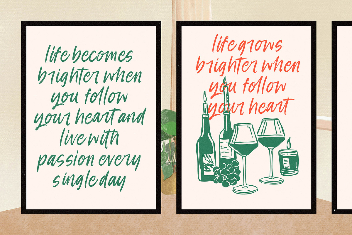 Pink Fields Modern Handbrush Font, a Script Font by stylishtype.co (Photo 8 of 20)
