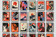1000 Japanese Wall Art Prints Bundle, a Decorative Illustration by Selenique Studio (Thumbnail 11 of 12)