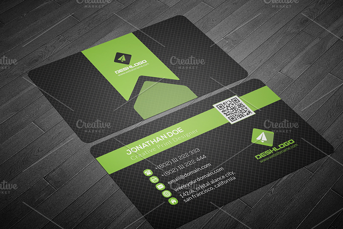 Clean Business Card, a Business Card Template by Cristal Pioneer (Photo 3 of 6)