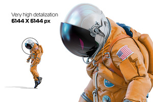 PSD Mockup 3D NASA Astronaut 19