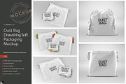 Drawstring Dust Bag Packaging Mockup, a Packaging Mockup by INCDesign (Thumbnail 9 of 9)