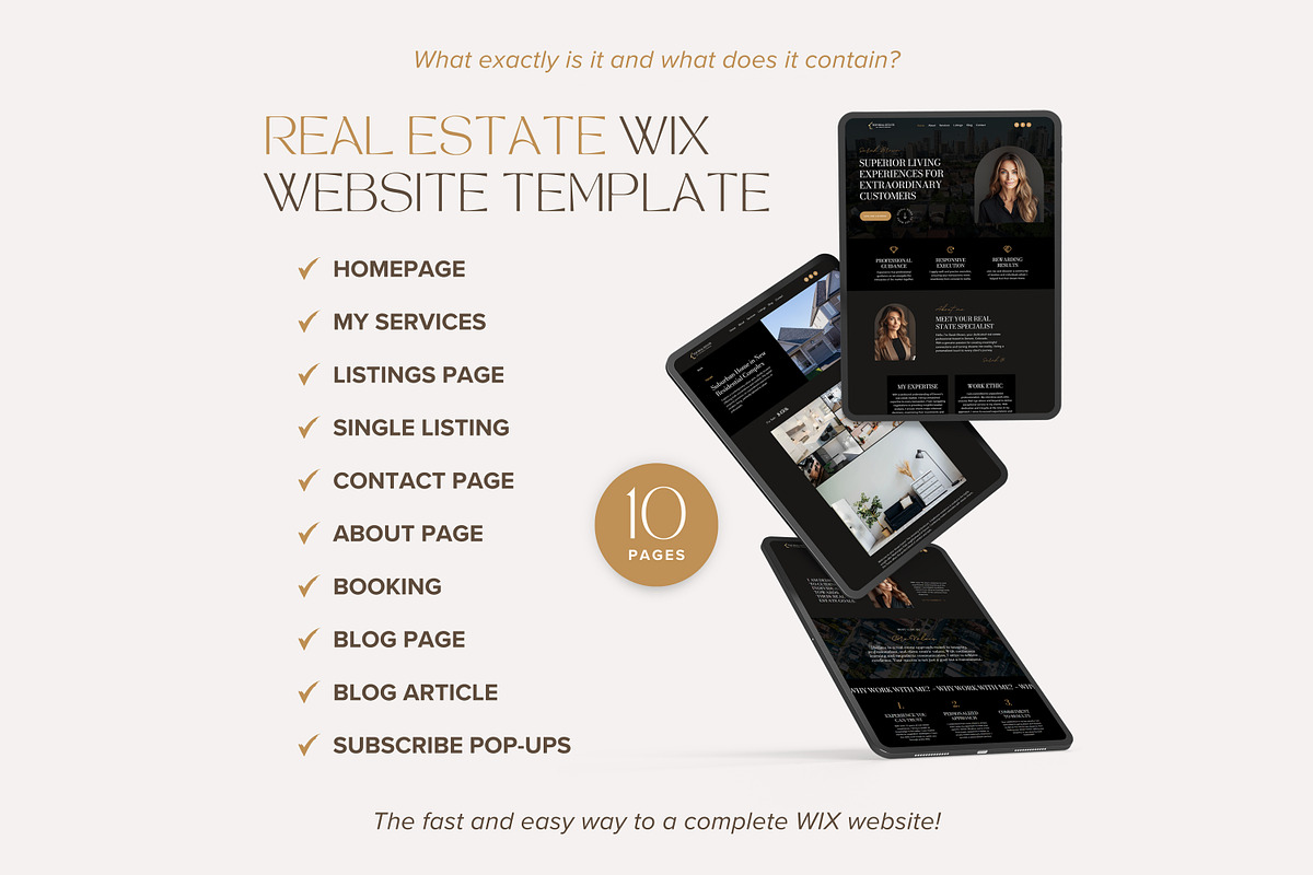 Realtor Wix Template Real Estate, a Wix Template by vectorocean (Photo 3 of 11)