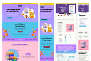 7 Sass Landing Page UI KIT, an UI Kit Template by ArtGalaxy (Thumbnail 1 of 4)