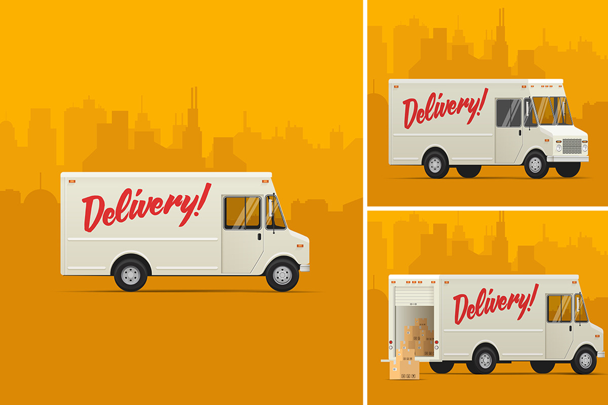 Delivery Truck. Vector Illustrations, an Object Illustration by Crafter (Photo 1 of 4)