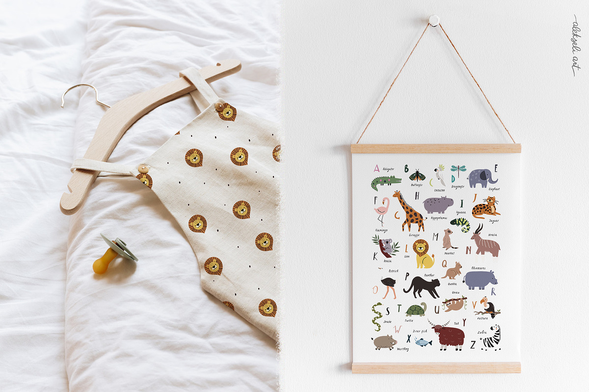 Safari Map Creator. Jungle animals, an Animal Illustration by AlekseliArt (Photo 11 of 14)