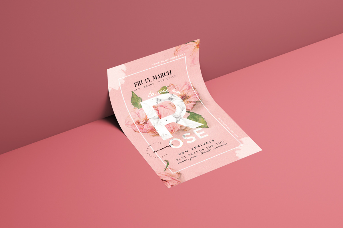 La Vie En Rose Flyer Template, a Flyer Template by Touringxx Creative Studio (Photo 3 of 3)