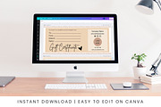 Editable Gift Card Canva Certificate, a Design Template by Snapybiz (Thumbnail 4 of 10)