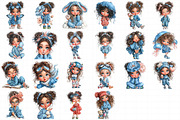 Quirky Cute Little Girl Clipart, an Illustration by Daily.Designs (Thumbnail 5 of 5)