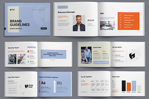 Modern Brand Identity Guideline Book, a Brochure Template by ContestDesign