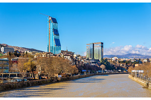 Tbilisi with the kura river georgia containing architecture, georgia, and, an Architecture Photo by Leonid Andronov