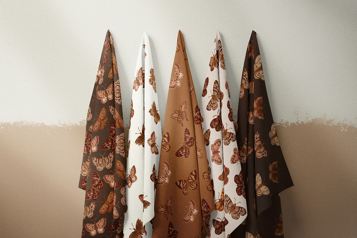 Watercolor Butterflies patterns, a Pattern Graphic by Tiger and Flower (Photo 9 of 17)