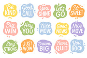 Positive Quotes Set, a Decorative Illustration by ananastya (Thumbnail 4 of 5)