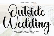 Outside Wedding, a Handwritten Font by InermediaSTUDIO (Thumbnail 1 of 7)