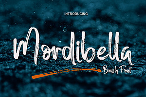 Mordibella - Brush Font