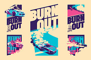 -50% Street Racing T-Shirts Badges, an Illustration by Alexander Baidin (Thumbnail 3 of 6)