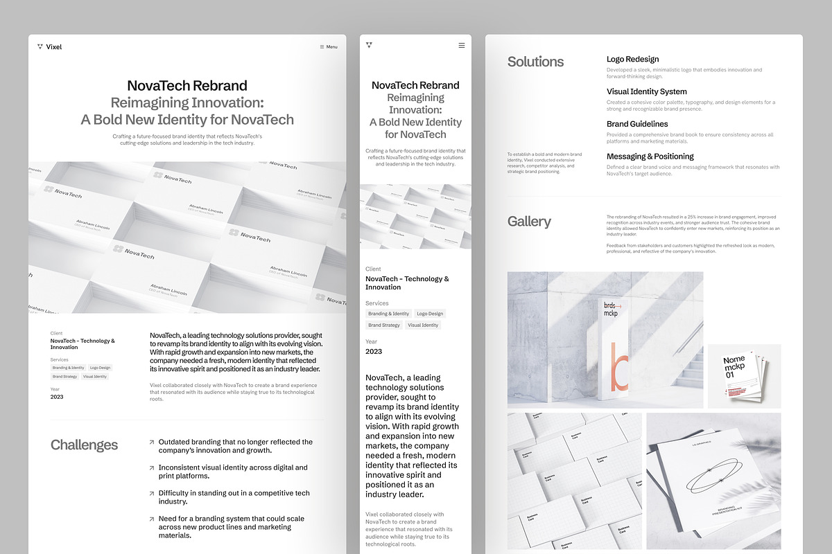Vixel - Creative Agency Website preview 5