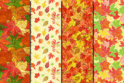 Watercolor Autumn leaves patterns, a Pattern Graphic by DollyPotterson (Thumbnail 5 of 6)