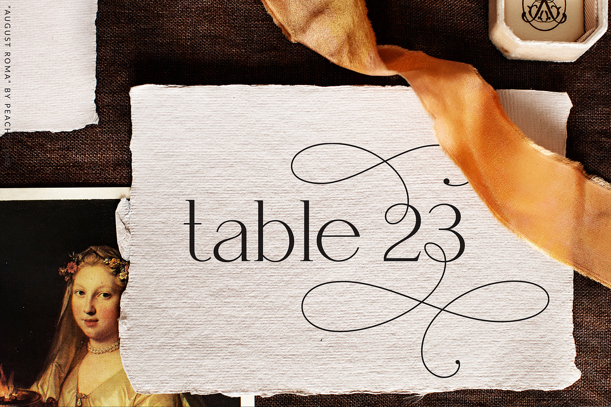 August Roma//Elegant Luxury Font Duo, a Handwritten Font by PeachCreme (Photo 5 of 43)