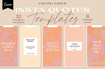 Editable Instagram Quotes for Canva, a Social Media Template by Bonumo