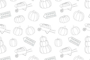 Pumpkins Harvest Graphic Patterns