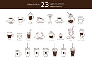 Coffee Cups Icons, an Object Graphic by Sonya Illustrations (Thumbnail 2 of 5)