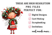 Whimsical Valentine Fairy Clipart, an Illustration by OK Design (Thumbnail 6 of 6)