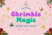 Chrimble Magic – Christmas Typeface, a Sans Serif Font by AN Productions (Thumbnail 1 of 5)