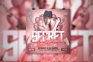 Valentine Club Party Flyer, a Flyer Template by Teetouch Graphics