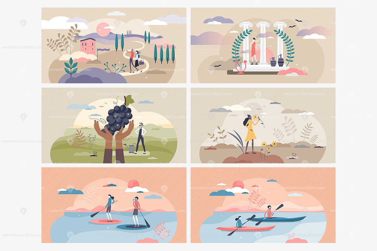 18 Holidays And Travel V2 Concepts, a Food Illustration by VectorMine (Photo 2 of 8)