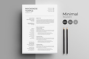 Resume Template | CV + Cover Letter, a Resume Template by Creatune (Thumbnail 1 of 3)