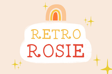 Retro Rosie Font, a Serif Font by Brunch Club Design