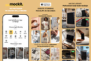 Hand Held Creamy Devices Mockups, a Device Mockup by Dikarte.Store (Thumbnail 3 of 10)