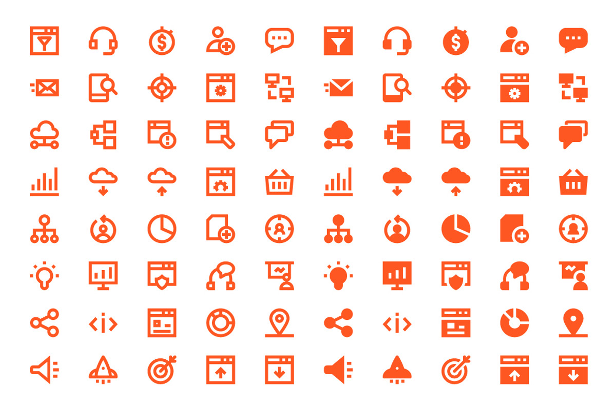 Seo Web Optimization Material Icons, a Solid Icon by Creative Stall (Photo 4 of 5)
